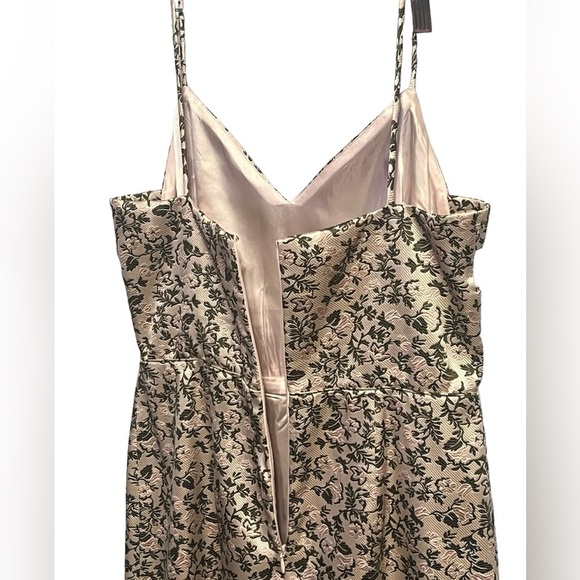 Jill Jill Stuart high low jacquard floral midi ruffle hem dress feminine - Picture 9 of 13